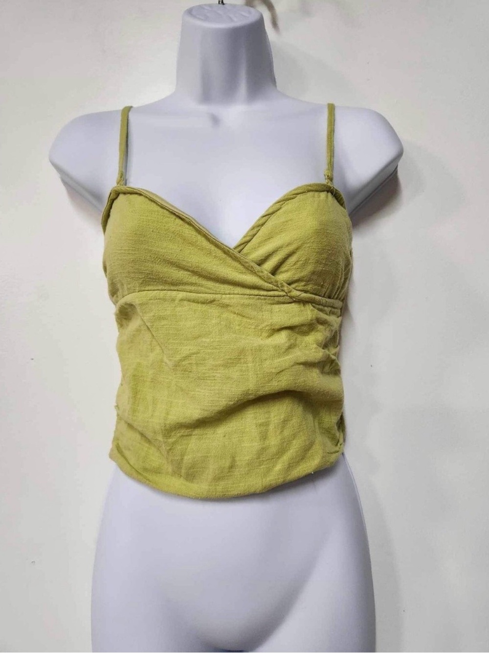 Free People Lime Wrap-Front Cami 🎉3 for $50